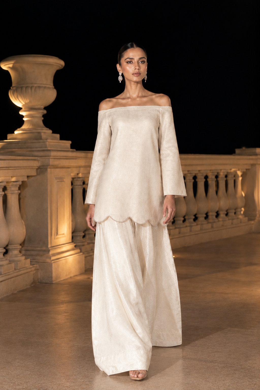 Inaya Farshi salwar set - Ivory