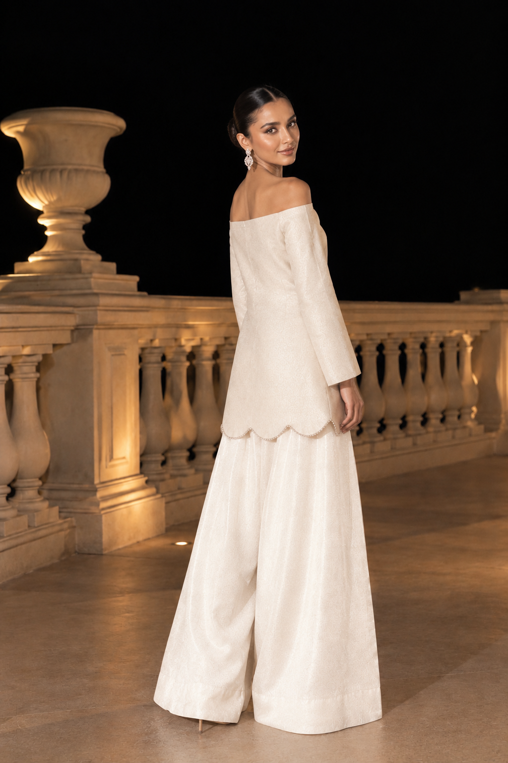 Inaya Farshi salwar set - Ivory