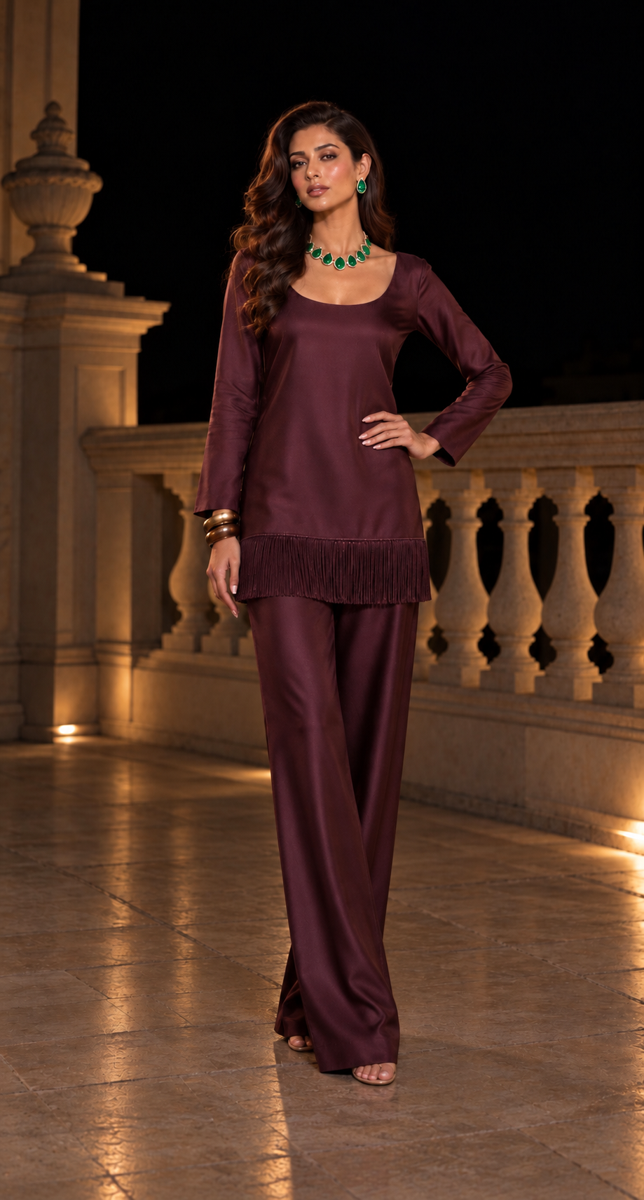 DIVA SET - Deep maroon