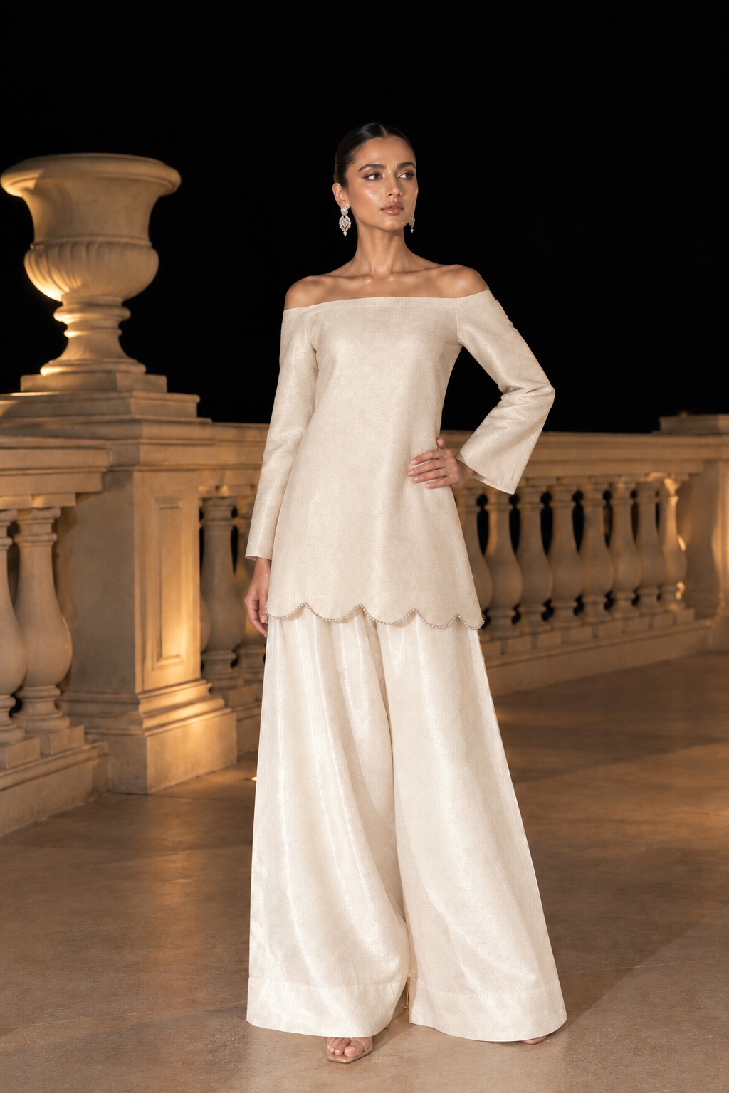 Inaya Farshi salwar set - Ivory