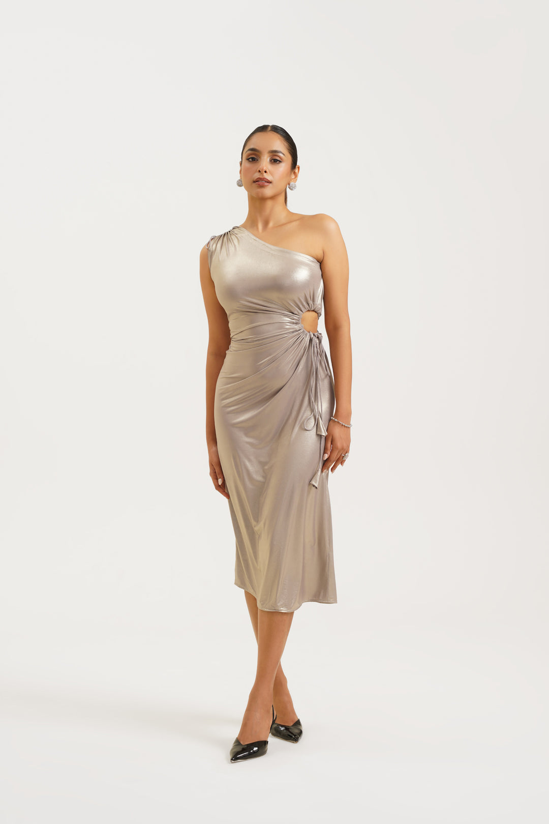 NEVE METALLIC DRESS